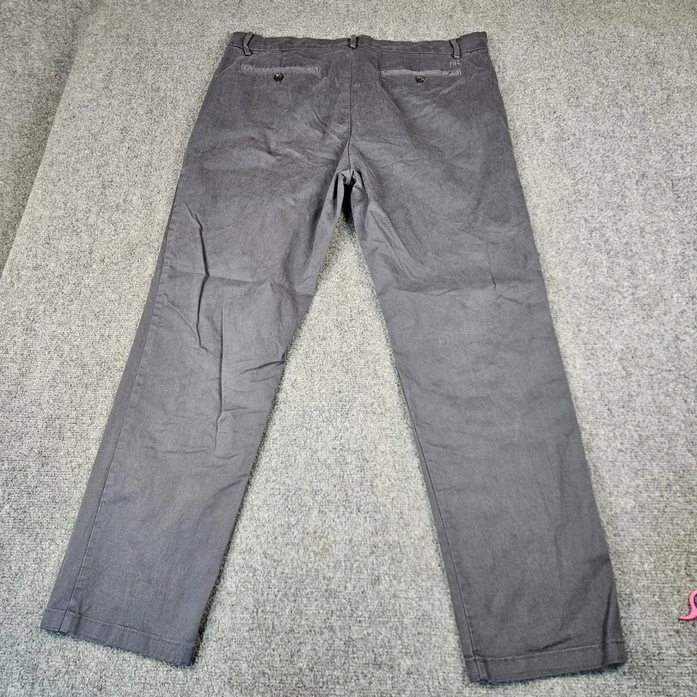 Banana Republic Aiden Slim Fit Chino Pants Men 38x30 Gray Cotton Stretch 1768308